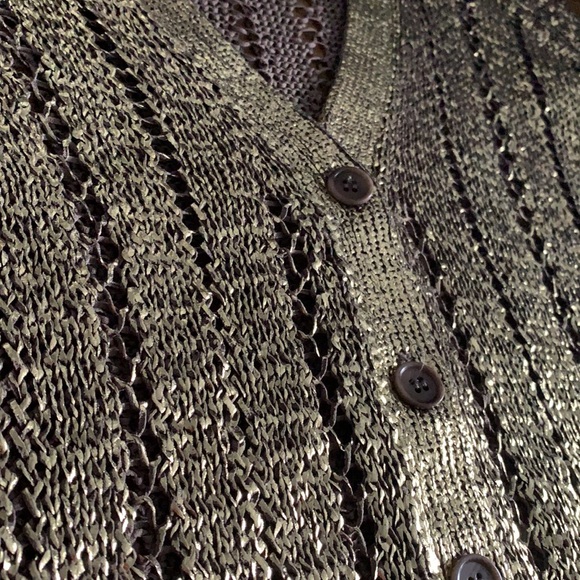 BCBG Maxazria Gold Cardigan Size XXS - Picture 3 of 3